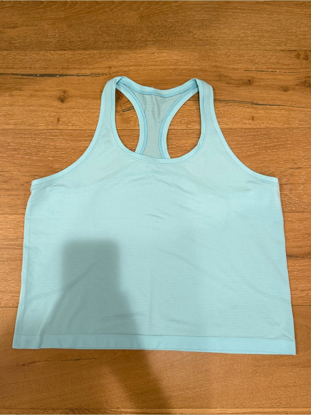 lululemon Swiftly Light Blue Racerback Tank Top - size 16